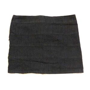 Dark blue denim bandage skirt